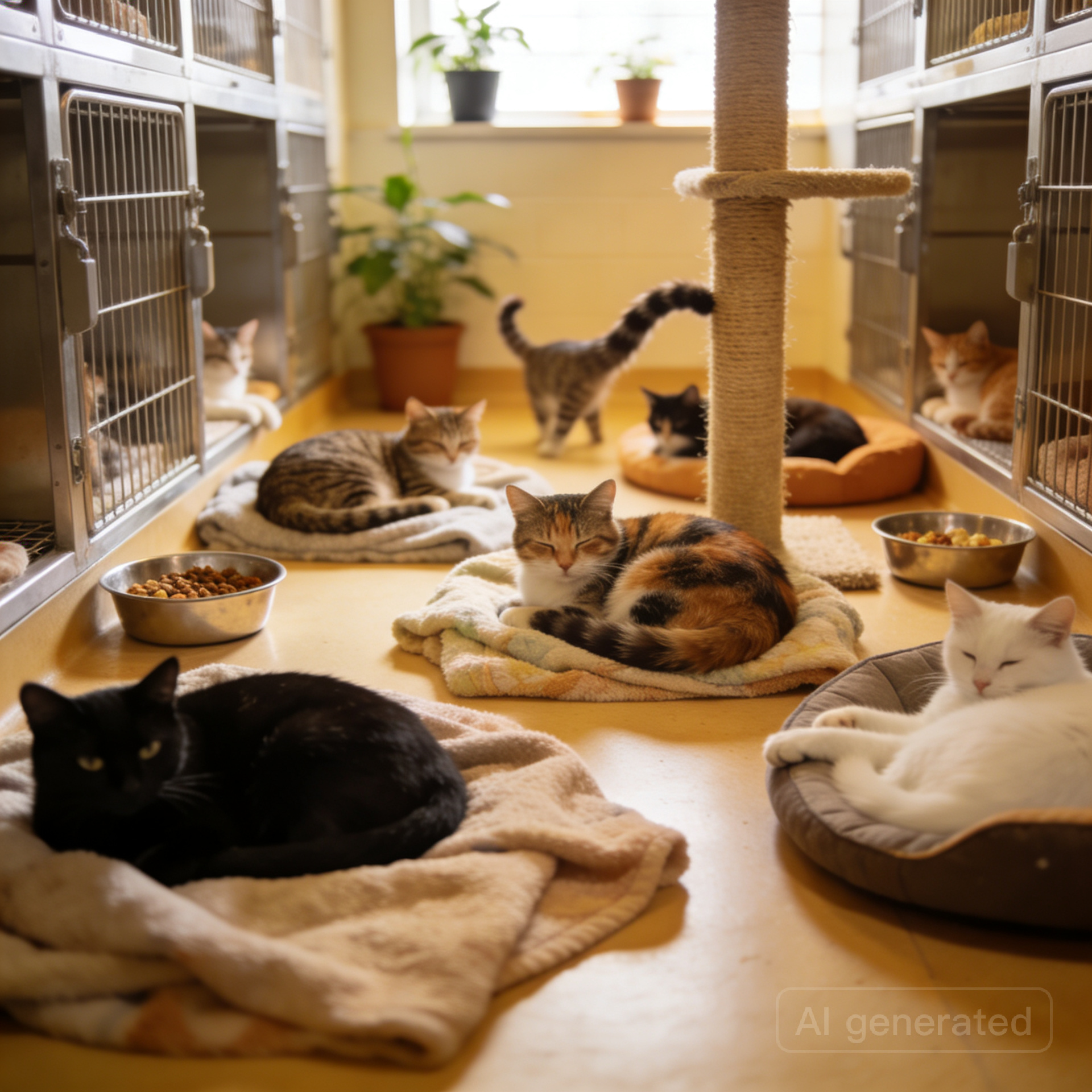 Kucing di shelter