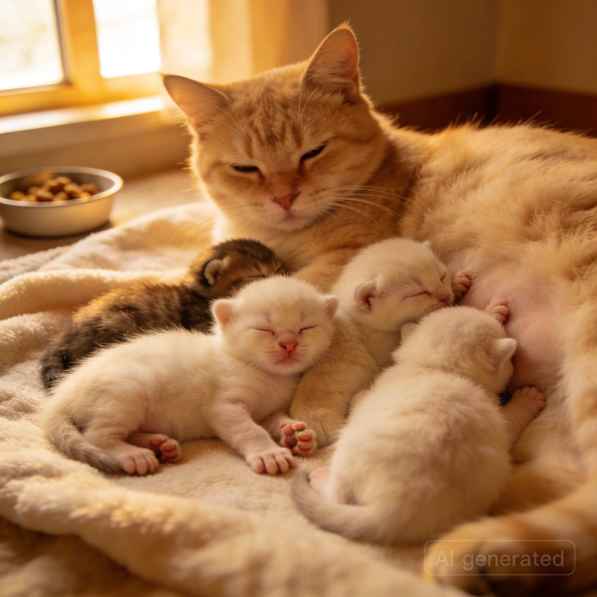 Penyelamatan Induk Kucing dan Anak